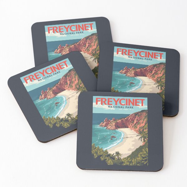Item preview, A Vintage Illustration of Freycinet National Park - Australia designed and sold by GoodOldVintage.