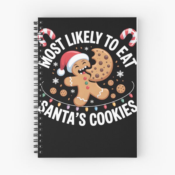 Item preview, Most Likely To Eat Santas Cookies Funny Gingerbread Man designed and sold by clothesy7.