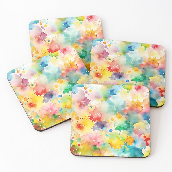 Item preview, Multicolor Watercolor Splashy Texture designed and sold by EmeraldeaArt.
