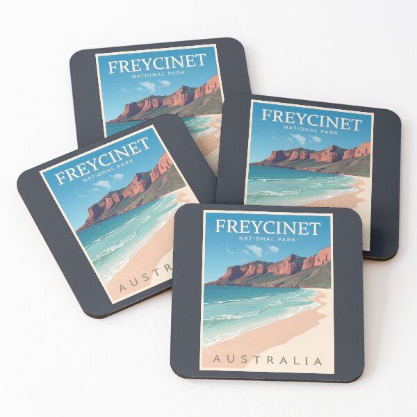 Item preview, A Vintage Illustration of Freycinet National Park - Australia designed and sold by GoodOldVintage.