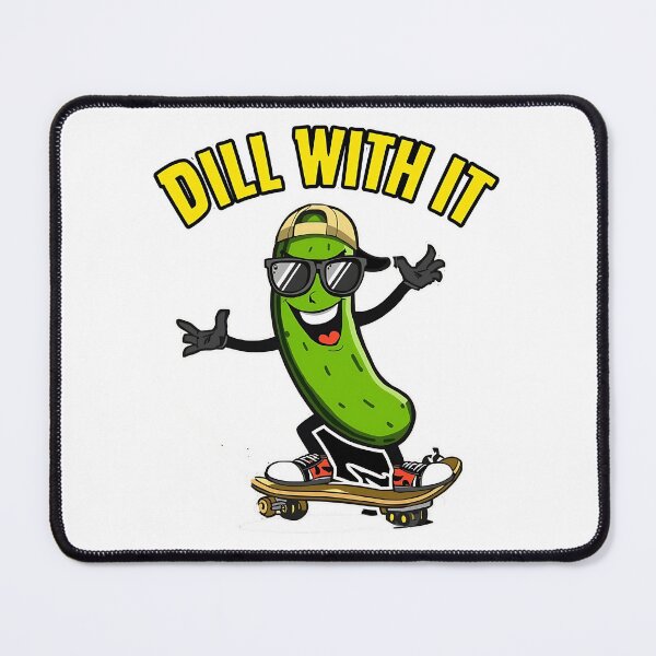 Item preview, Dill With It Funny Pickle Skateboard Pun Design designed and sold by ArtDesignTp.
