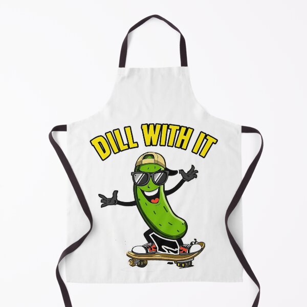 Item preview, Dill With It Funny Pickle Skateboard Pun Design designed and sold by ArtDesignTp.