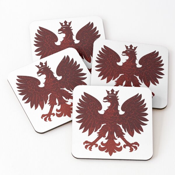 Item preview, Poland Polska Eagle Flag Red Glitter Gift designed and sold by Pineapple-Tree.
