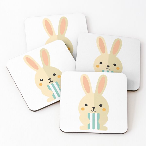 Item preview, Cute Kawaii Bunny Sticker – Chubby Bunny Lover Gift designed and sold by StickerBloom Studio.