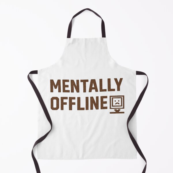 Artikelvorschau, Mental Offline – Lustiges Pixel-Retro-Textdesign entworfen und verkauft von Dragonfly-10.