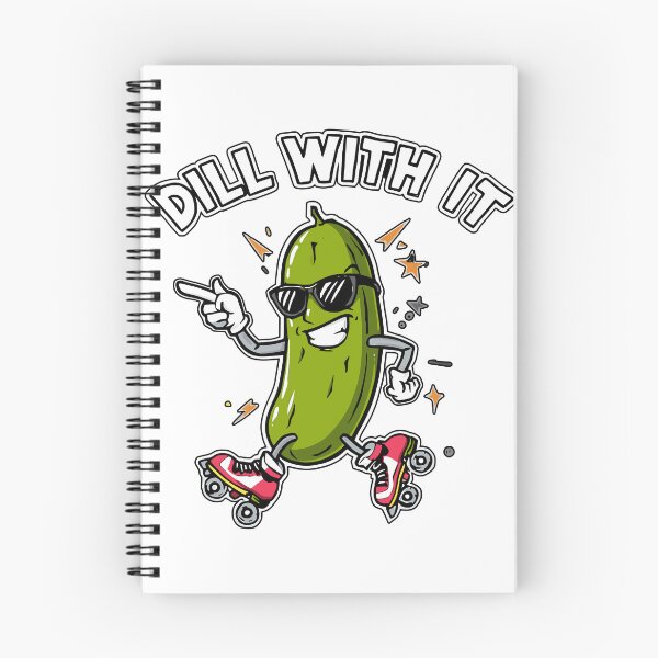 Item preview, Dill With It Funny Pickle Roller Skating Pun Design designed and sold by ArtDesignTp.