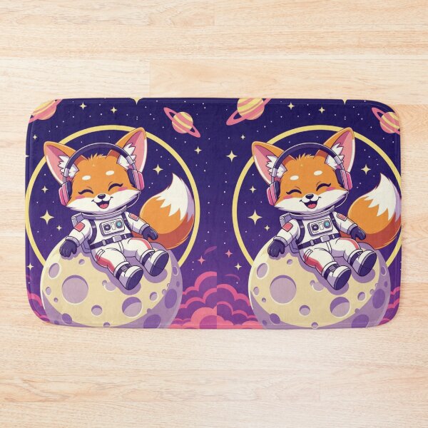 Item preview, Fox Astronaut Headphones designed and sold by Cherry Peony.