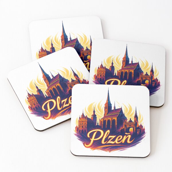 Item preview, Pilsen Plzeň City Czech Republic Silhouette Gift designed and sold by Pineapple-Tree.