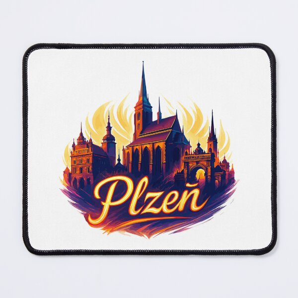 Item preview, Pilsen Plzeň City Czech Republic Silhouette Gift designed and sold by Pineapple-Tree.