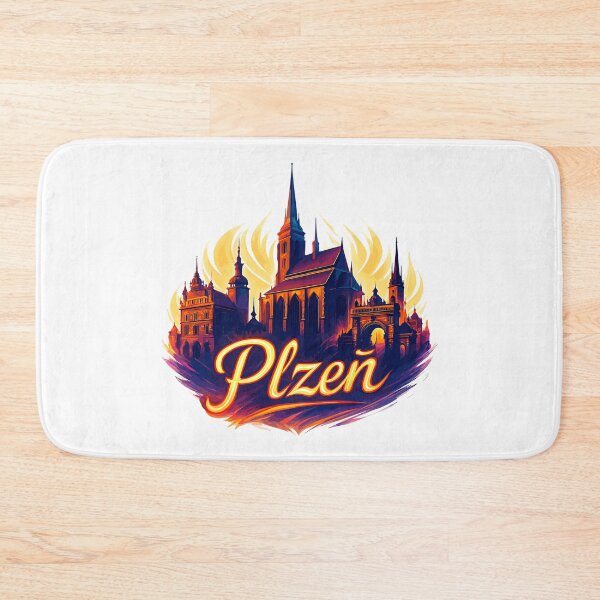 Item preview, Pilsen Plzeň City Czech Republic Silhouette Gift designed and sold by Pineapple-Tree.