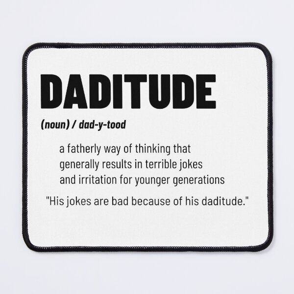 Item preview, Daditude Dad Jokes Shirt (Black Lettering) designed and sold by Beacon-Custom.