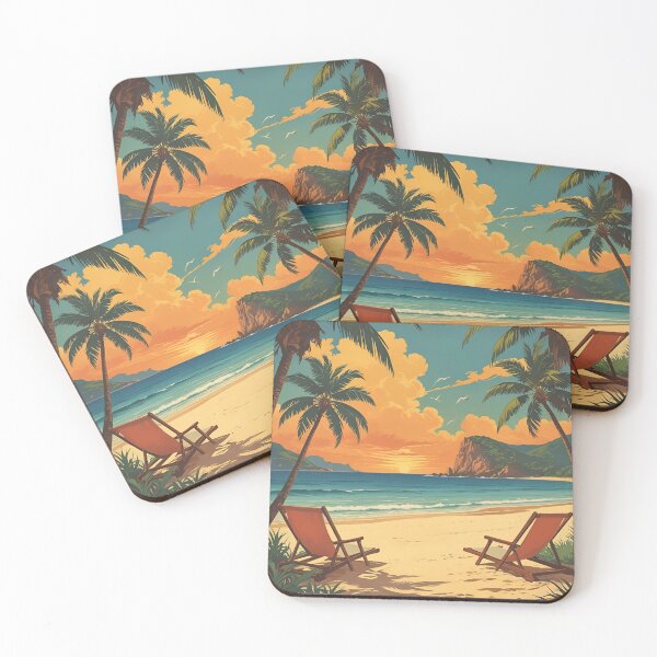 Item preview, Vintage Vacation Poster designed and sold by RisingWolfStudio.