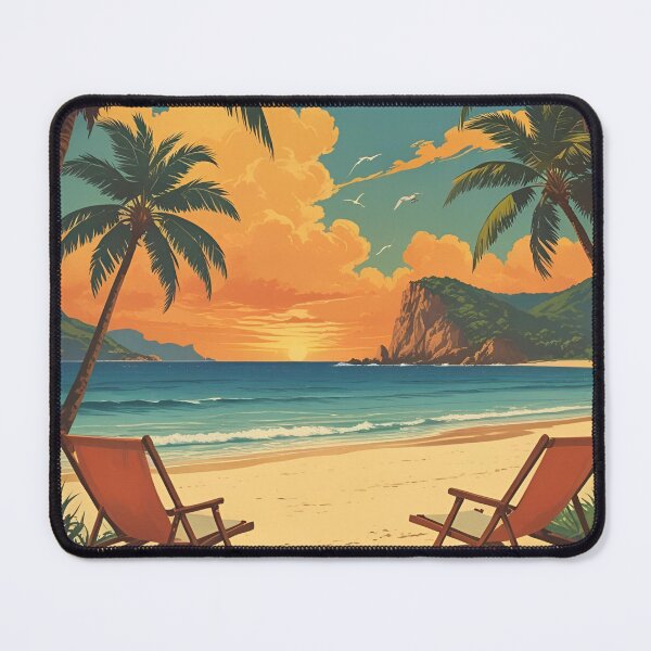 Item preview, Vintage Vacation Poster designed and sold by RisingWolfStudio.