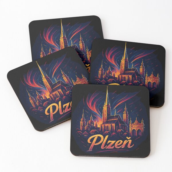 Item preview, Pilsen Plzeň City Czech Republic Silhouette Gift designed and sold by Pineapple-Tree.