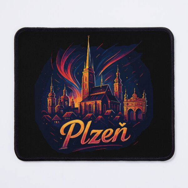 Item preview, Pilsen Plzeň City Czech Republic Silhouette Gift designed and sold by Pineapple-Tree.