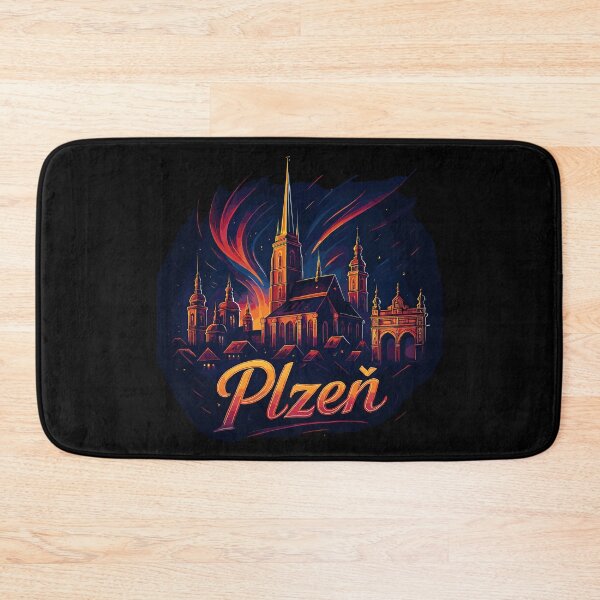 Item preview, Pilsen Plzeň City Czech Republic Silhouette Gift designed and sold by Pineapple-Tree.