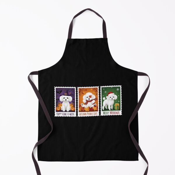 Item preview, Teacup Poodle Holiday Stamp – Halloween, Fall, Christmas Dog Art designed and sold by The Real Life Symphony.