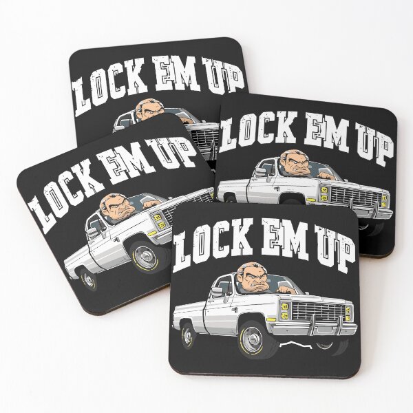 Item preview, Lock Em Up Bold Truck Muscle Car Design designed and sold by ArtDesignTp.