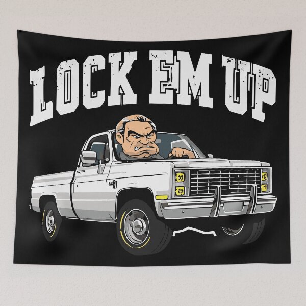 Item preview, Lock Em Up Bold Truck Muscle Car Design designed and sold by ArtDesignTp.
