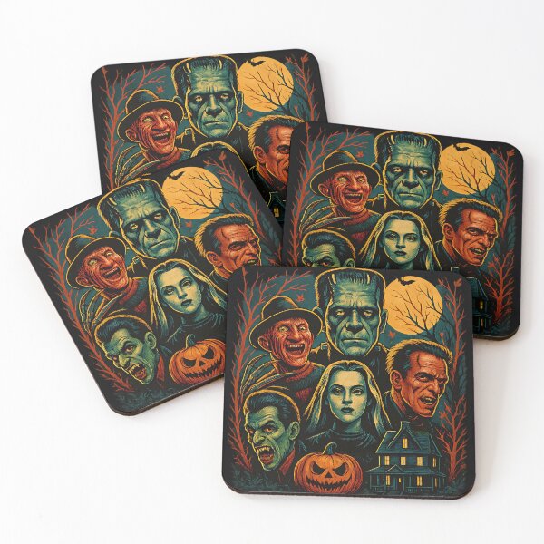 Item preview, Vintage Haunted Horror Night – Spooky Retro Halloween Design designed and sold by SoftStyleStudio ⭐⭐⭐.