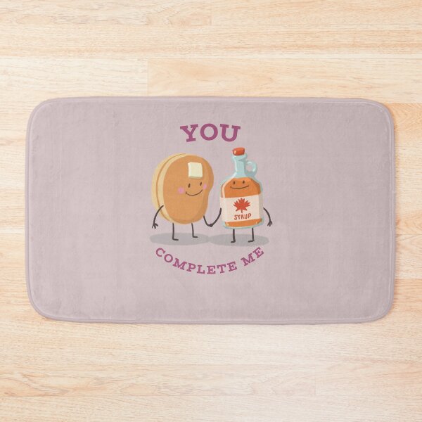 Item preview, You Complete Me – Cute Pancakes & Syrup Pun Sticker designed and sold by Novel Works Studio.