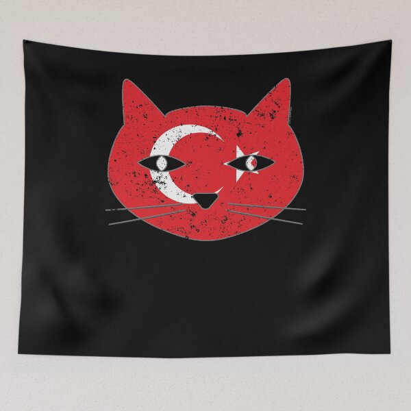 Item preview, Siamese Cat Turkey Flag Cat designed and sold by shoppzee.