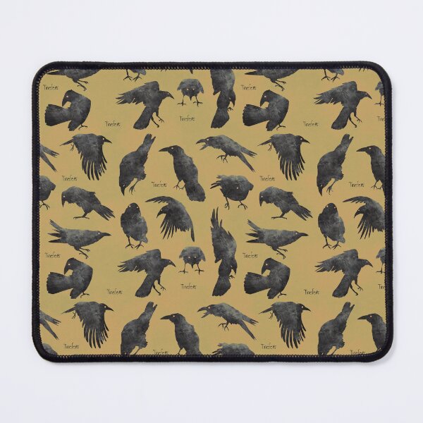 Item preview, Yellow and black crow pattern designed and sold by Tinefer1111.