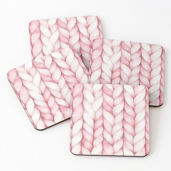 Item preview, Blush Pink Autumn Fall Sweater Braids Watercolor All Over designed and sold by Feeling Artsy.