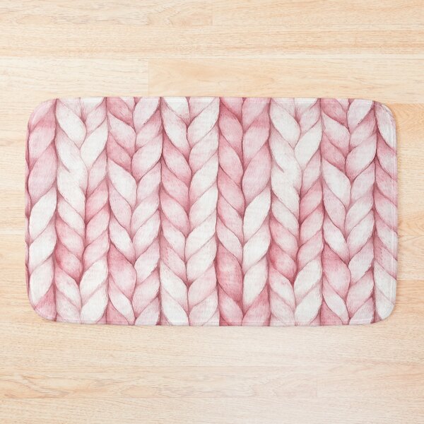 Item preview, Blush Pink Autumn Fall Sweater Braids Watercolor All Over designed and sold by Feeling Artsy.