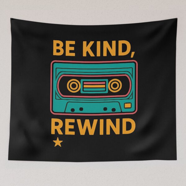 Item preview, Be Kind Rewind Neon Cassette designed and sold by TinyDoodles.