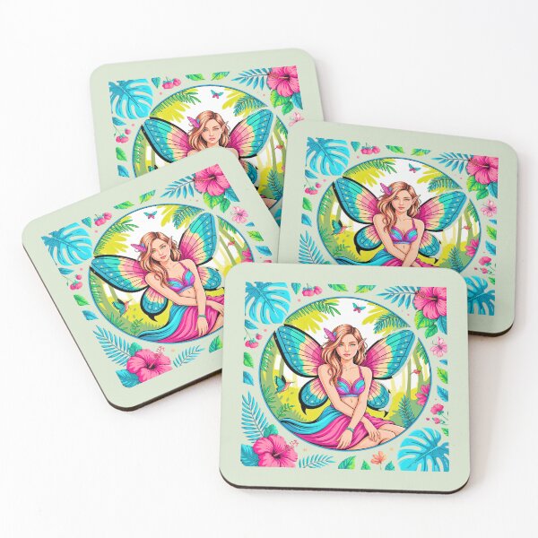 Item preview, Jungle Fairy in Pink Dress designed and sold by VibrArtco.