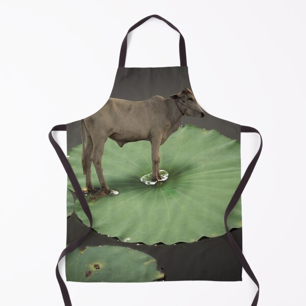 Item preview, cow on a lily pad - surreal designed and sold by Jenzer83.