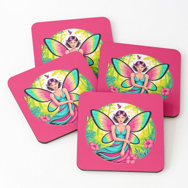 Item preview, Fairy with Pink Butterfly Wings designed and sold by VibrArtco.