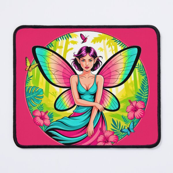 Item preview, Fairy with Pink Butterfly Wings designed and sold by VibrArtco.
