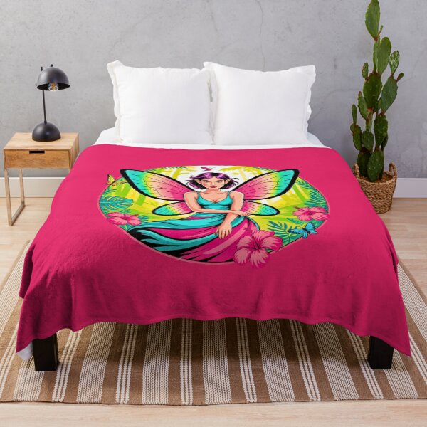 Item preview, Fairy with Pink Butterfly Wings designed and sold by VibrArtco.