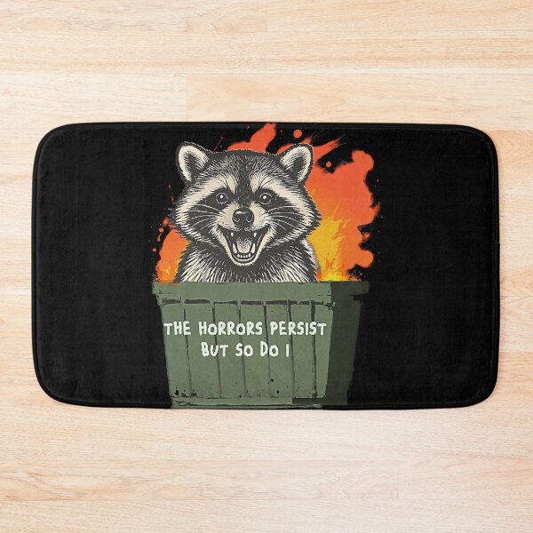 Item preview, Horrors Persist So Do I Funny Possum Meme Trash Dumpster designed and sold by gear-posters.