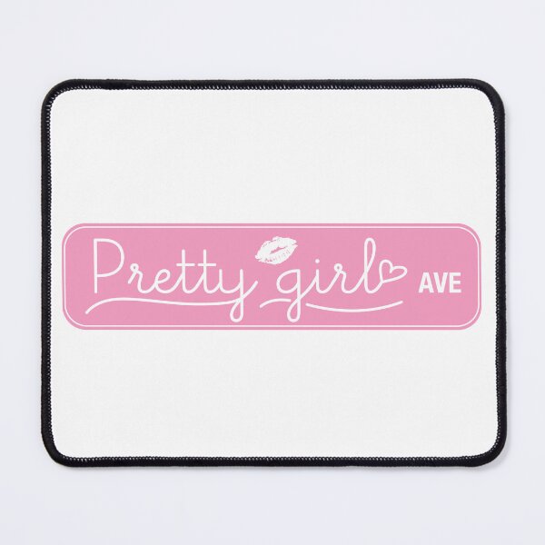 Item preview, Pretty Girl Ave (Pink Cursive) designed and sold by potatome.