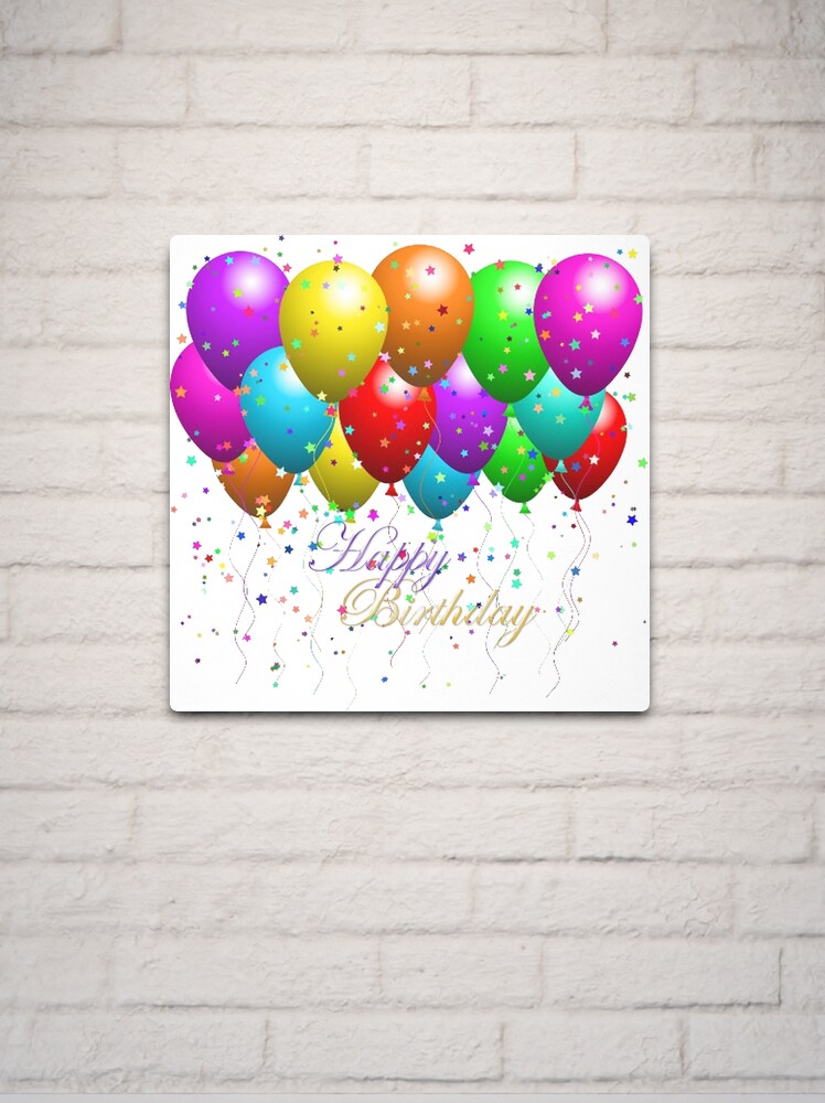 Wall Mural Happy Birthday Balloons 