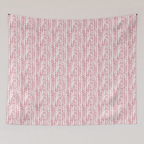 Item preview, Small Blush Pink Autumn Fall Sweater Braids Watercolor All Over designed and sold by Feeling Artsy.