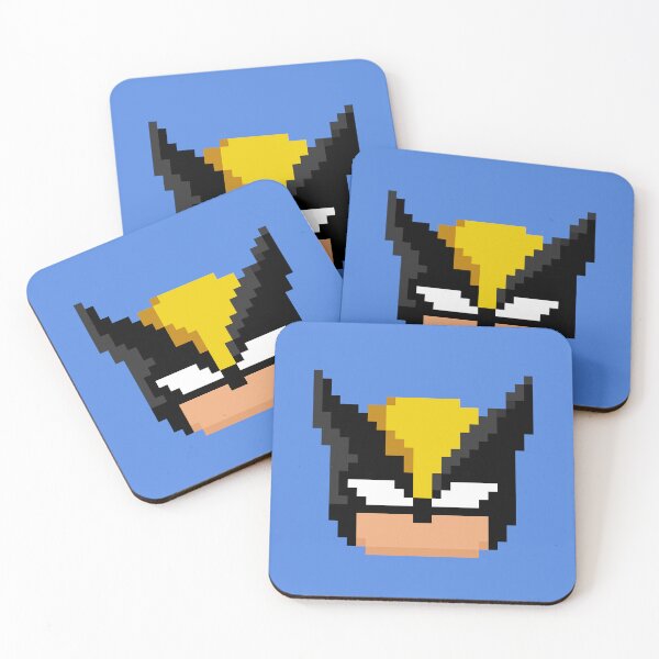 Item preview, Pixel art-Wolverine (mask) designed and sold by DoodleSnake58.