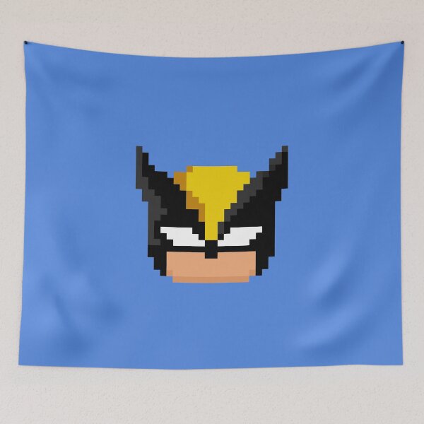 Item preview, Pixel art-Wolverine (mask) designed and sold by DoodleSnake58.