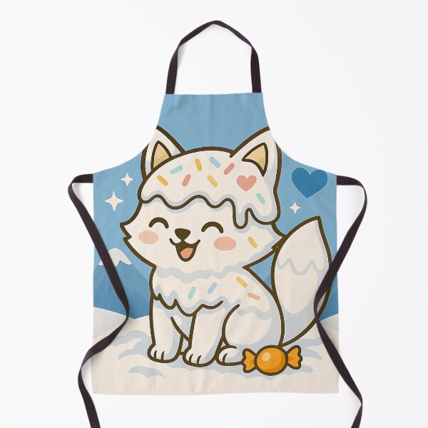 Item preview, Frosted Snow Fox – Kawaii Winter Whimsy designed and sold by Whiskers&Waffles.