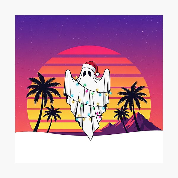 Item preview, Christmas Ghost | Spooky-Cute and Festively Haunting Holiday Graphic designed and sold by Tw1nsAIArt.