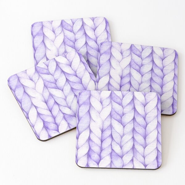 Item preview, Purple Autumn Fall Sweater Braids Watercolor All Over designed and sold by Feeling Artsy.
