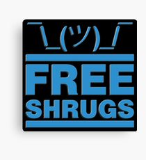 Free Shrug Canvas Print