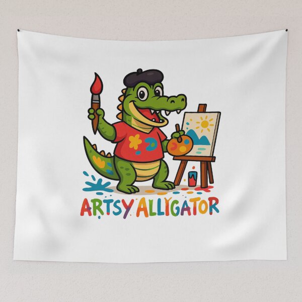 Item preview, Amazing Alliterative Adjective Animal - Artsy Alligator designed and sold by Witan Ink.