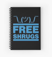 Free Shrug Spiral Notebook