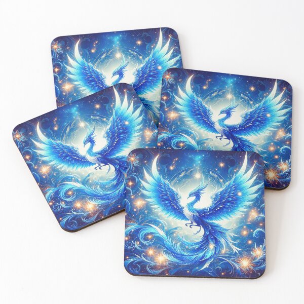 Item preview, Blue Flame Phoenix designed and sold by MeadowPixieArts.