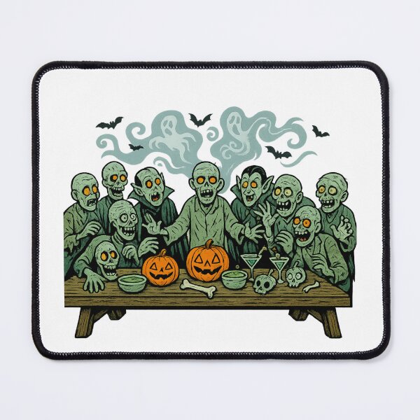 Item preview, The Last Supper of Zombies – Halloween Cartoon designed and sold by lArtsCorner.