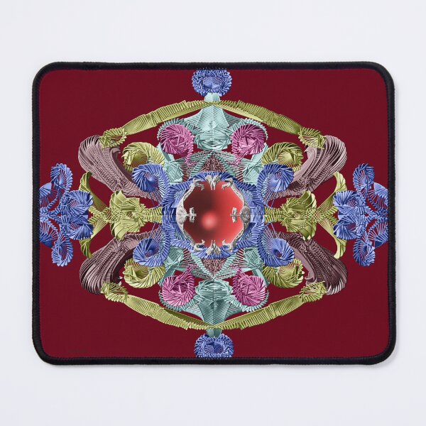Item preview, Ruby jewelry with gold, blue, and purple clasps, designed by me using digital art. designed and sold by jotcar.